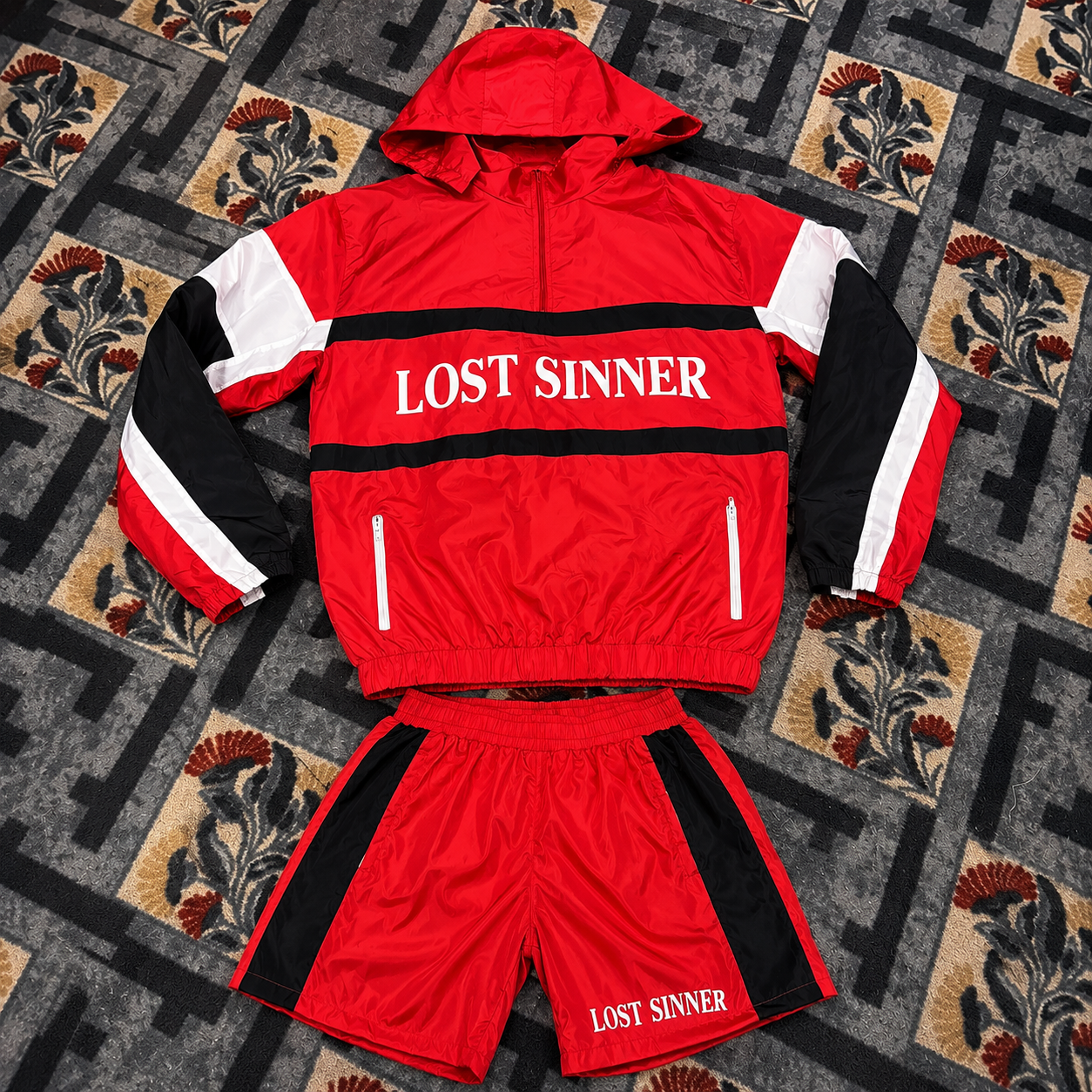 Lost Sinner Windbreaker Set (Red)